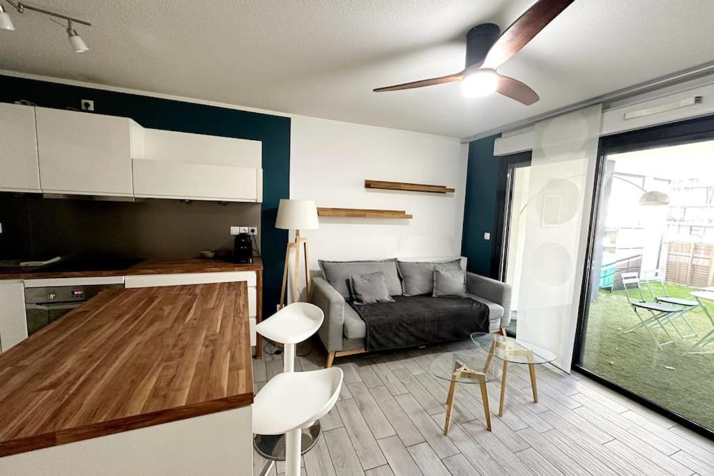 מונפלייה Bel Appart Design 2Ch, Mairie, Pkg, Wifi, Terrasse, Port Marianne מראה חיצוני תמונה